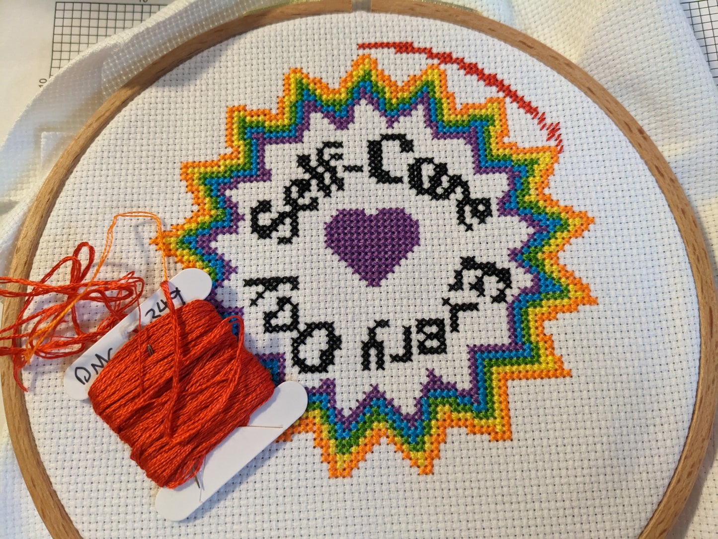 Self-Care Every Day Cross Stitch Pattern - Digital Download