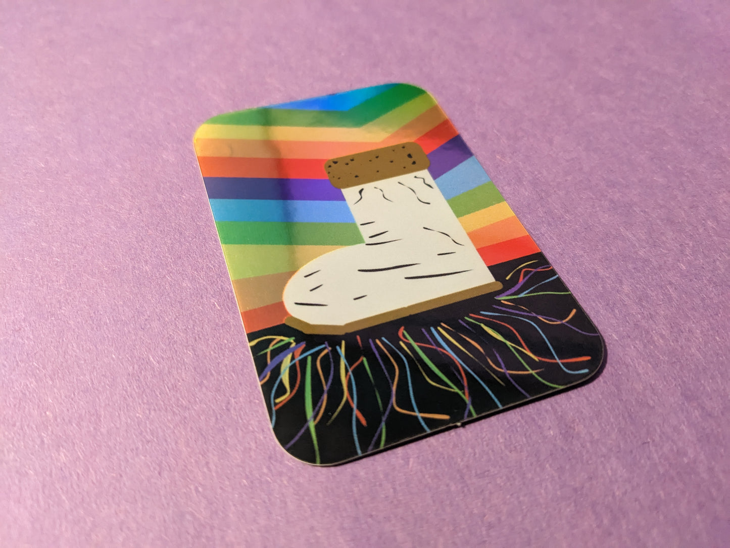 Holographic Midnight Rainbow Snow Boot