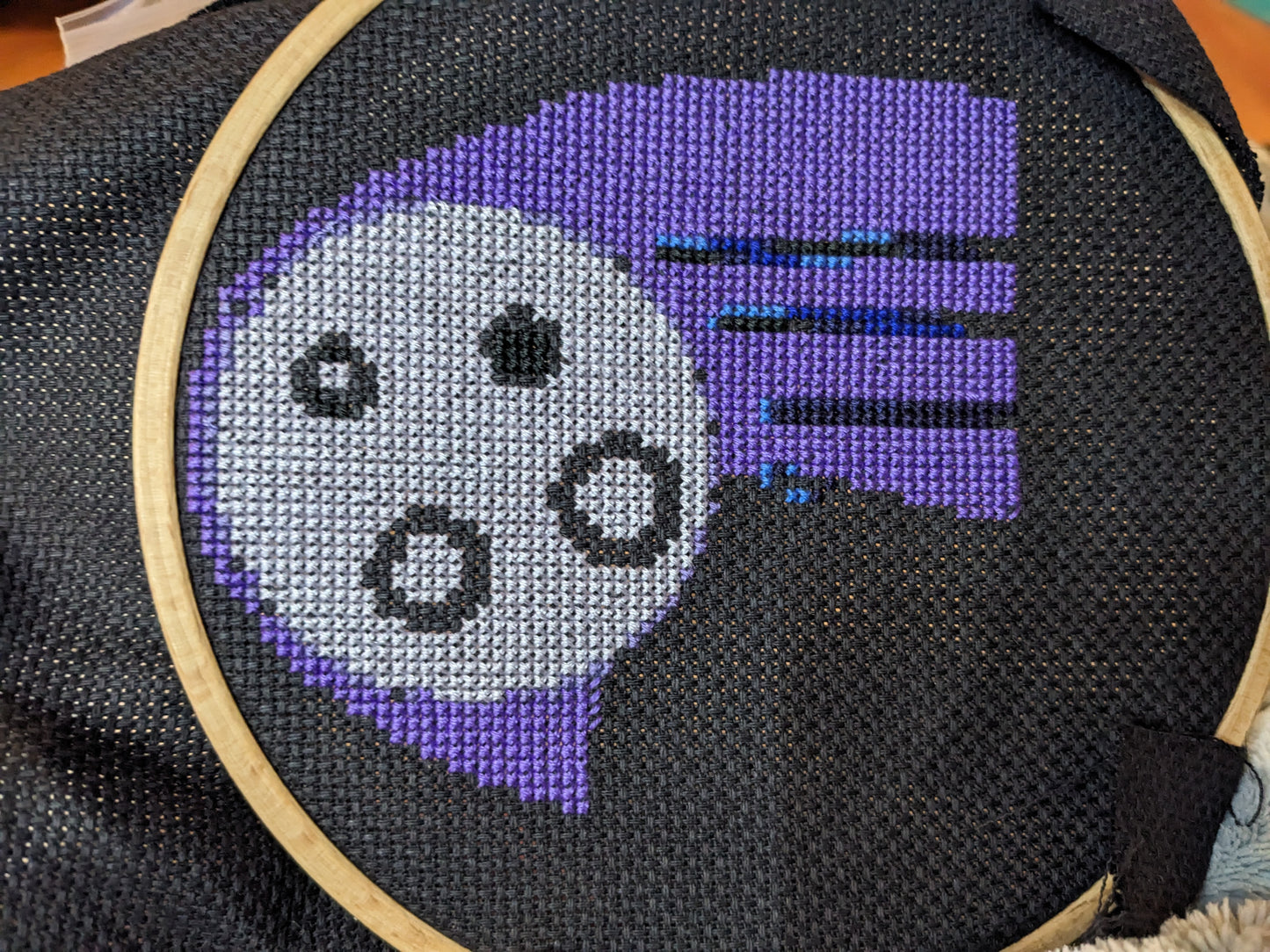 Cross Stitch Pattern Midnight Rainbow Comet