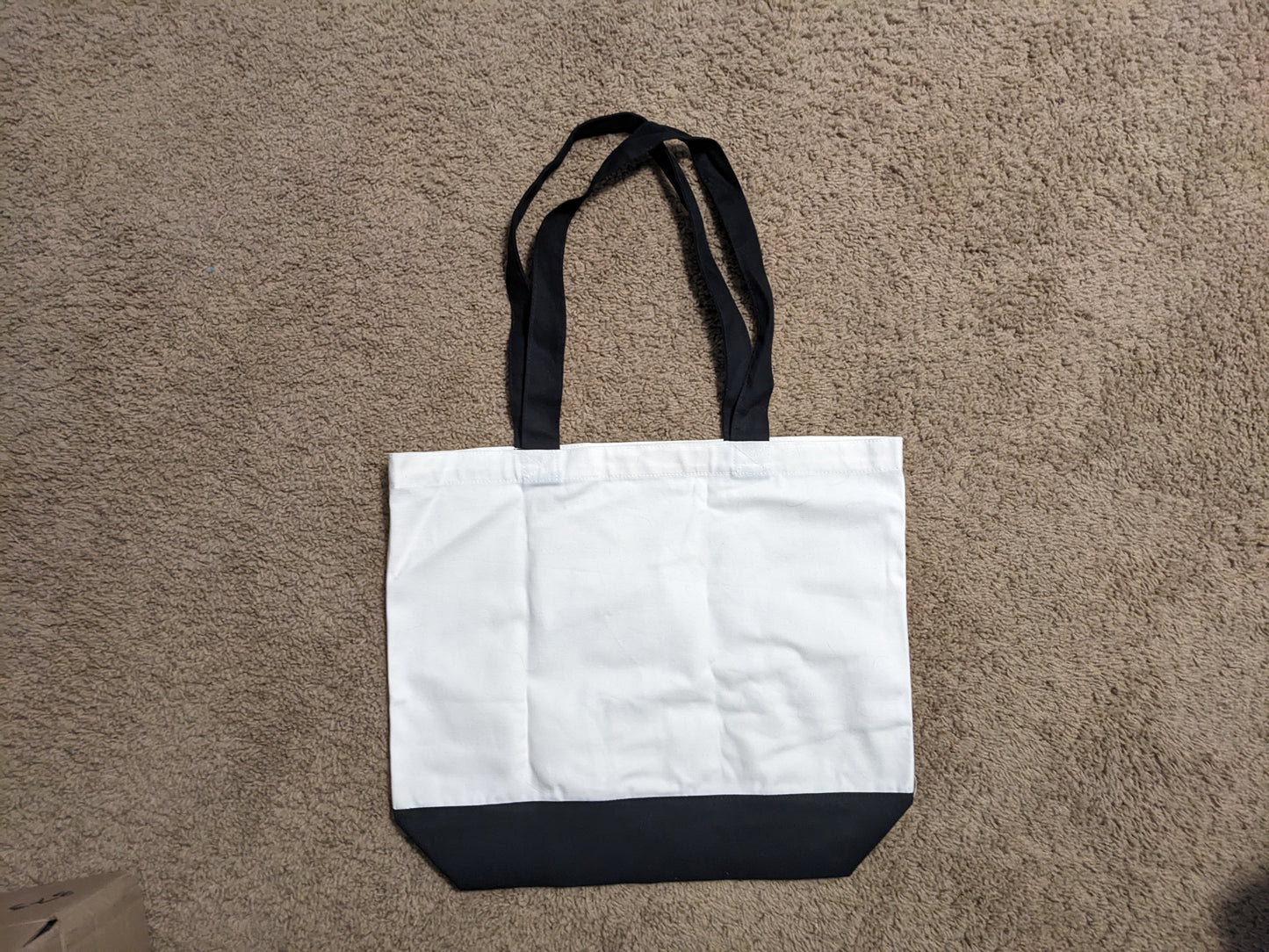 Large Midnight Rainbow Flowers Cotton Tote Bag