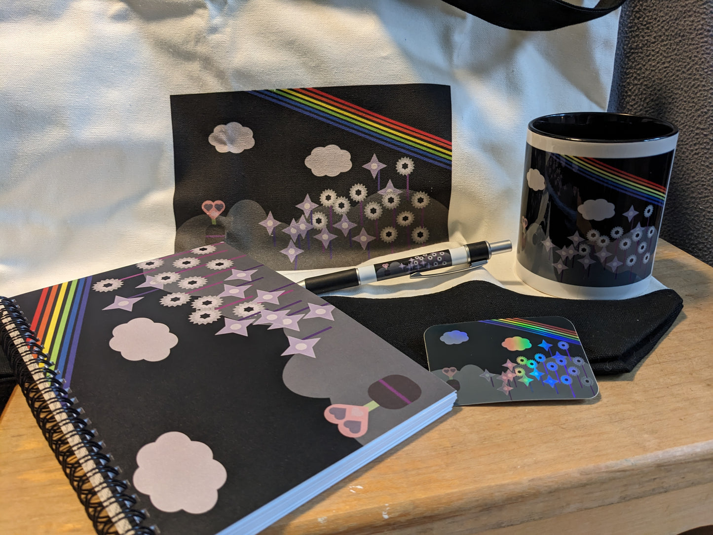 Midnight Rainbow Flowers Complete Bundle