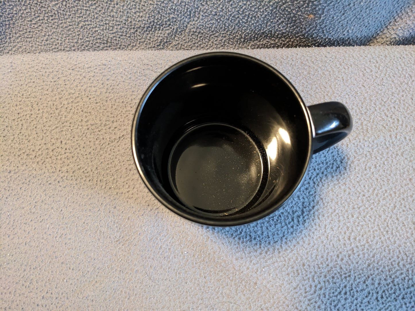 Mug in Midnight Rainbow Flower Design