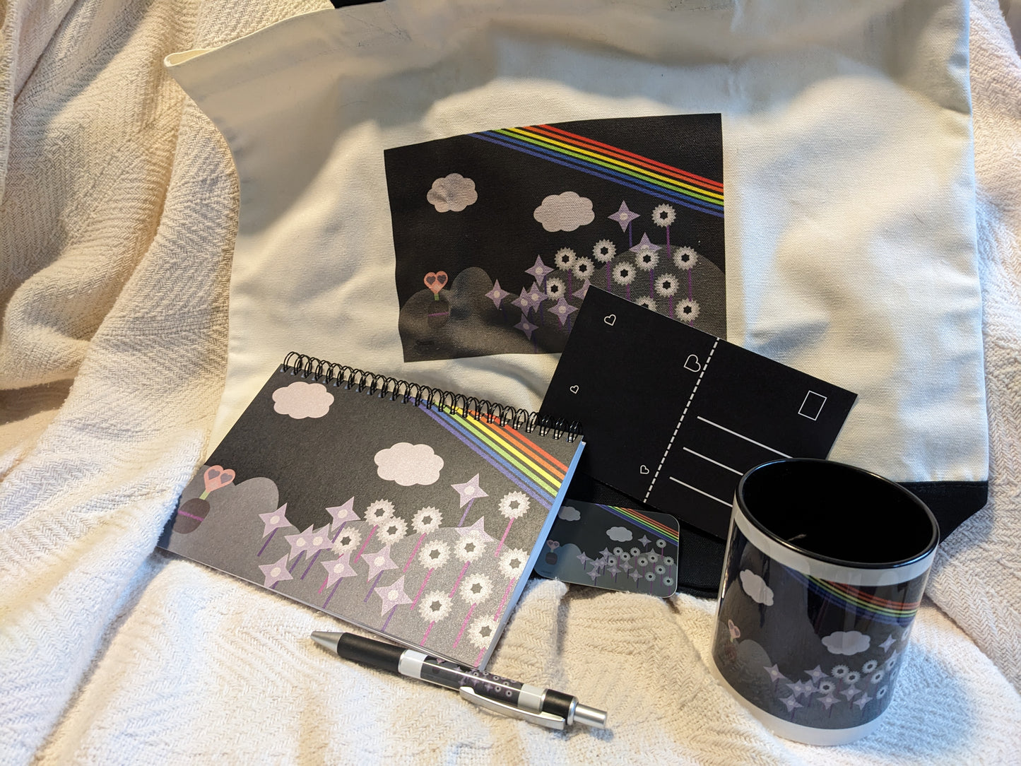 Midnight Rainbow Flowers Complete Bundle