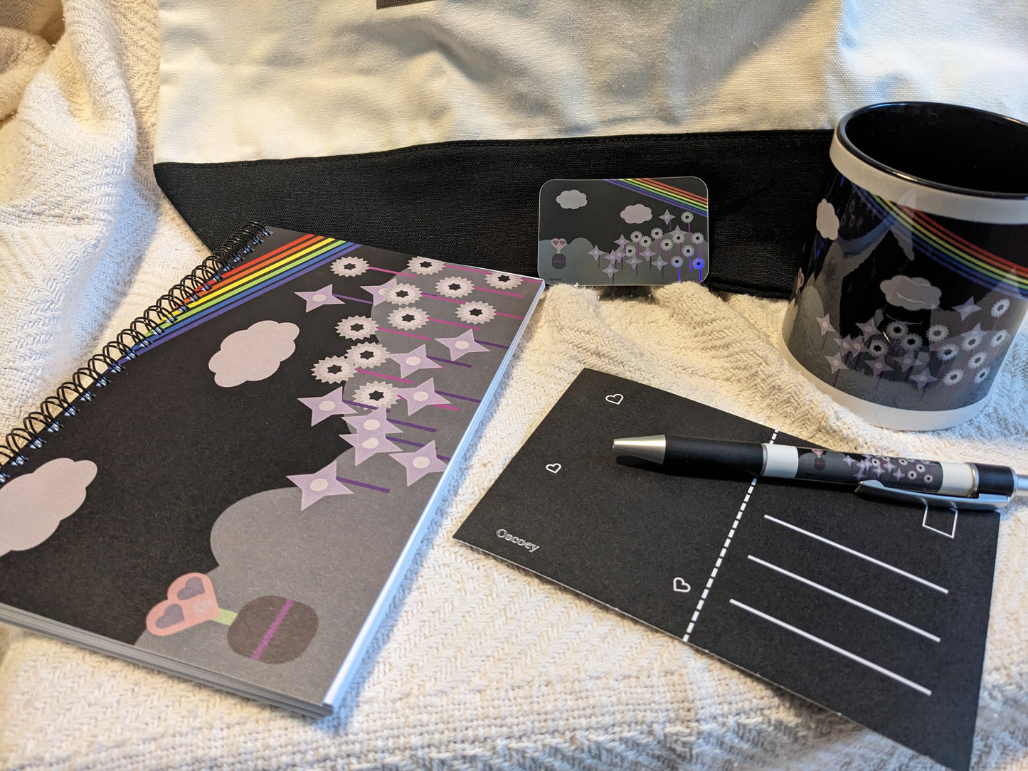 Midnight Rainbow Flowers Complete Bundle