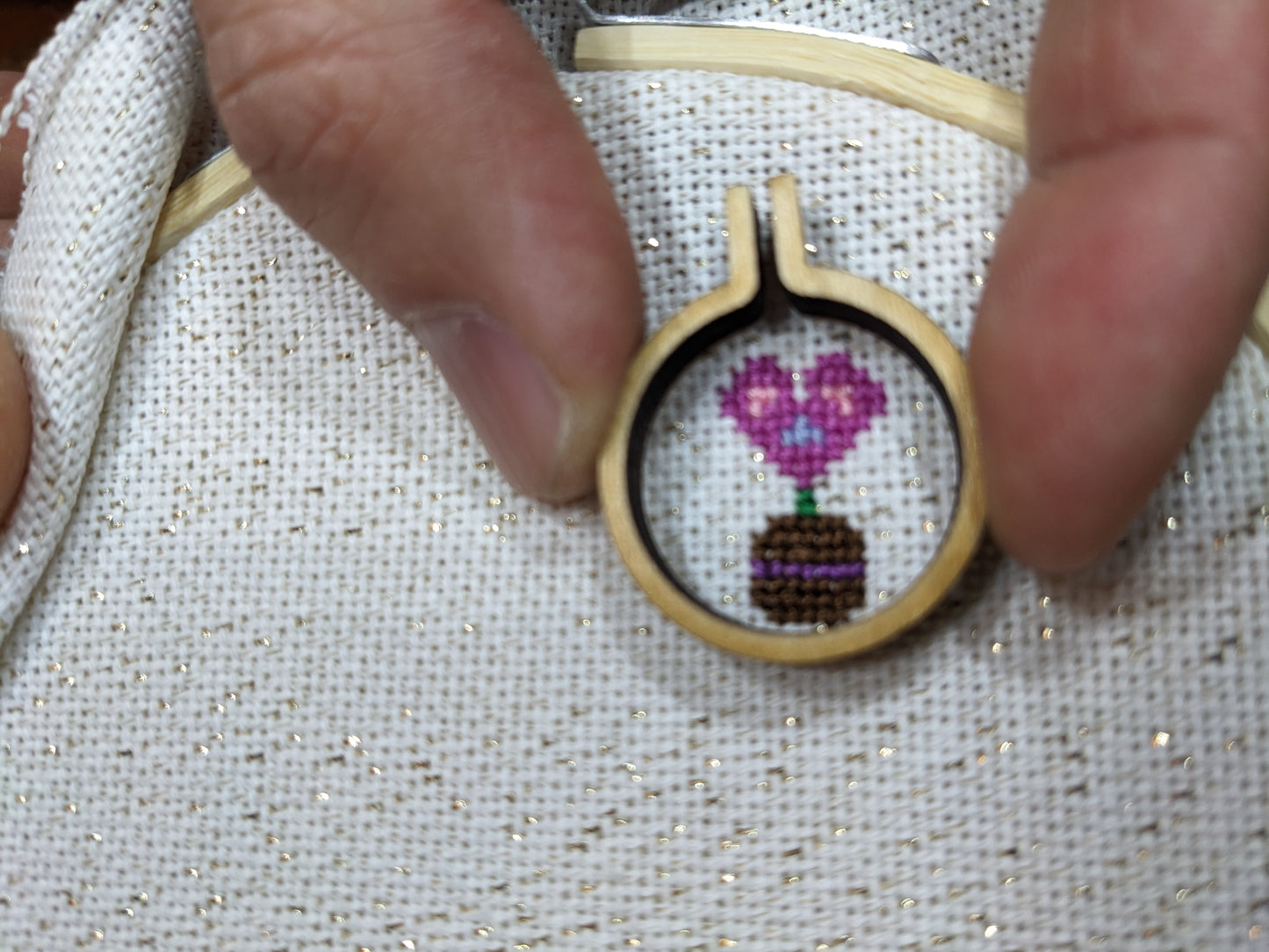 Mini Heart Man Earrings
