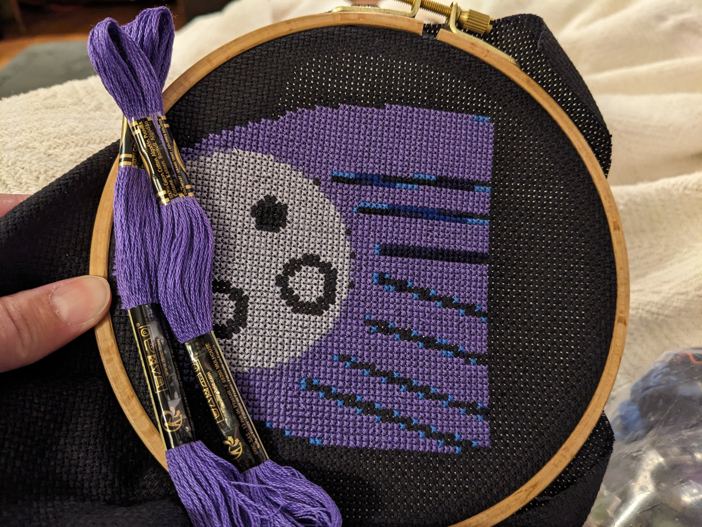 Cross Stitch Pattern Midnight Rainbow Comet