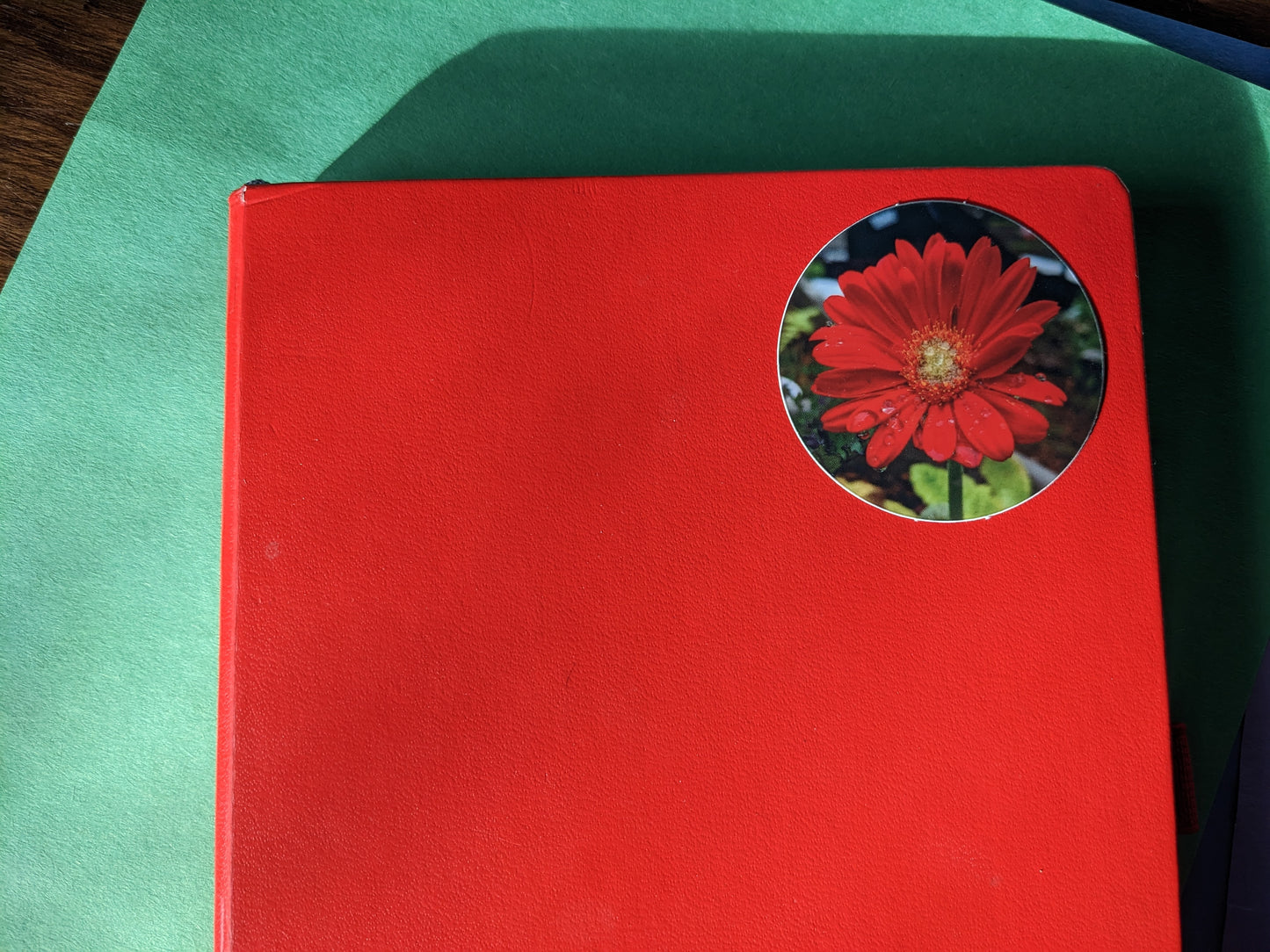Red Gerbera Daisy 2" Round Sticker