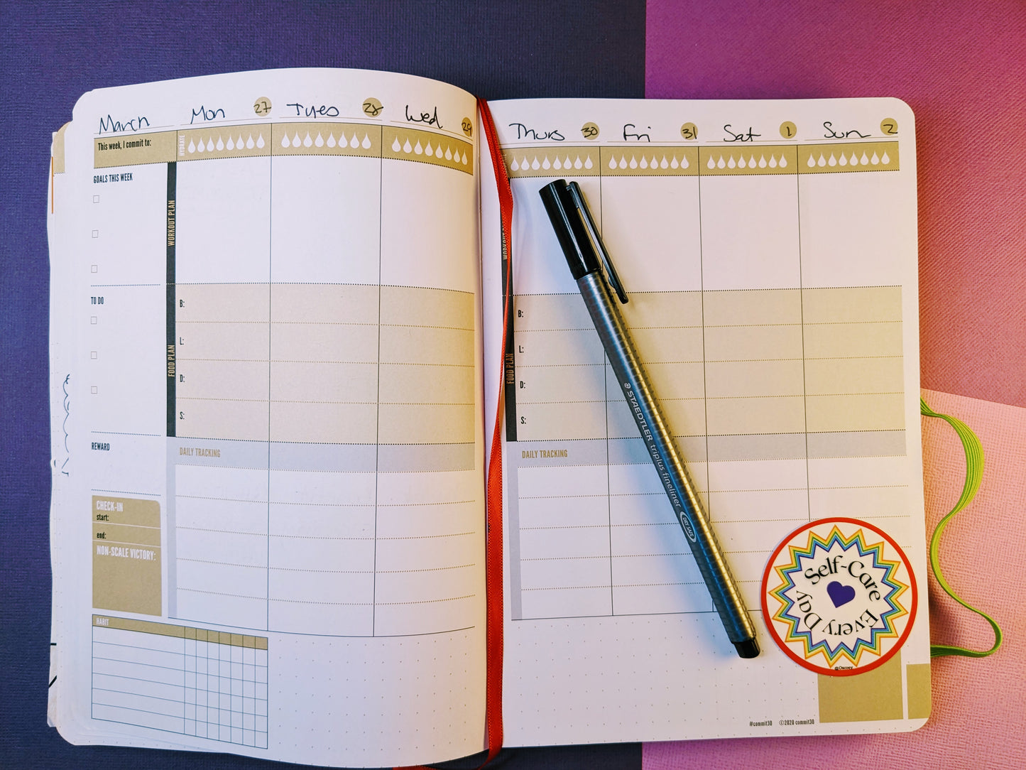 Self-Care Every Day 2" Sticker Lines